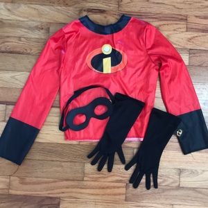 Incredibles long-sleeve shirt, mask, and gloves